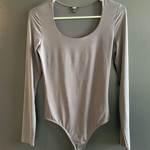 Express gray Body Contour Top